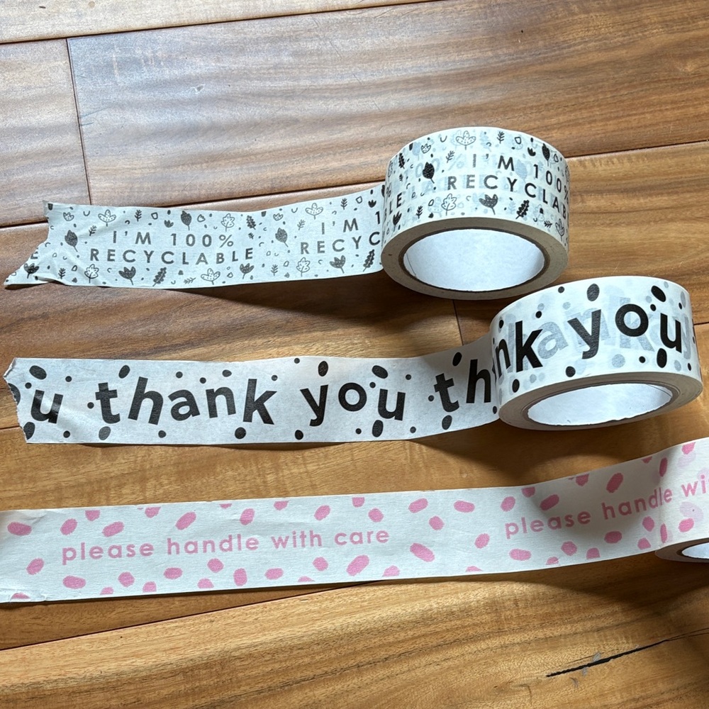 3 rolls of shipping tape
